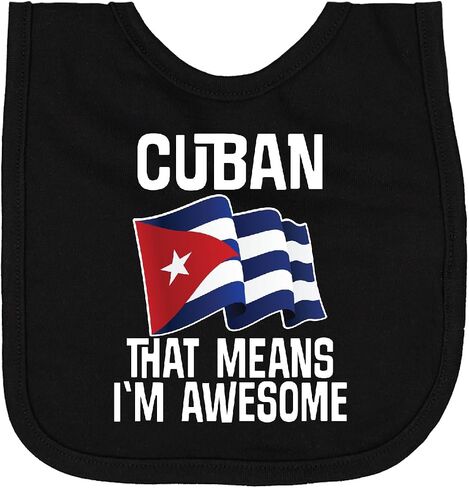 Inktastic Cuban Pride Cuba Flag Newborn Bib in Saudi Arabia