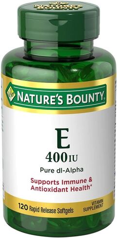 Nature's Bounty Vitamin E Pills and Supplement Softgels, Supports Antioxidant Health, 400iu, 120 Count (Pack of 2) in Saudi Arabia