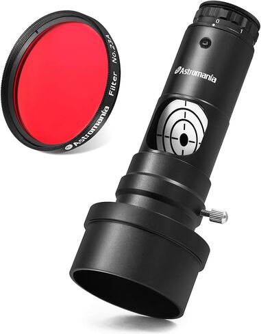 Astromania 2" Color/Planetary Filter for Telescope - #23A Light Red - Bundle with - 1.25 Inch Laser Collimator with 2 Inch Adapter in Saudi Arabia
