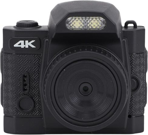 Fosa Mini Digital Camera ، Mini Camera Compact Travel ، سلسلة مفاتيح 64 ميجابكسل 4K مع شاشة HD كبيرة واسعة الزاوية LED Fill Fill Filters (White) in Kuwait