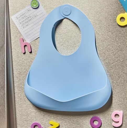 Magnetic Silicone Bibs 2-Pack Waterproof, Dishwasher Safe, BPA Free Food-Grade, Baby Feeding Bib in Saudi Arabia