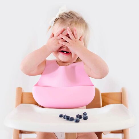 Magnetic Silicone Bibs 2-Pack Waterproof, Dishwasher Safe, BPA Free Food-Grade, Baby Feeding Bib in Saudi Arabia