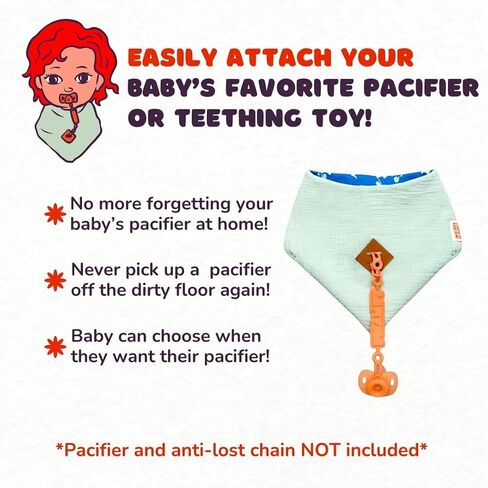 عكس Bandana Bibs-4-in-1 للجنسين Bandana Bandana و Baby Bibs للأولاد والبنات ، 3 حزمة ألوان صلبة للتسنين المطبخ والمرح للطباعة للتغذية in Saudi Arabia