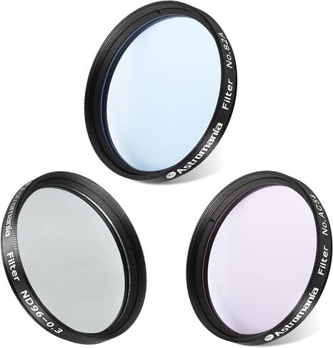 Astromania 2 "Color/Planetary Filter for Telescope - #AC54 - حزمة مع - 2" مرشح #82A Light Blue & ND96-0.3 in Saudi Arabia