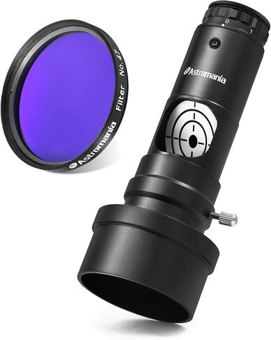 Astromania 2" Color/Planetary Filter for Telescope - #47 Dark Blue - Bundle with - 1.25 Inch Laser Collimator with 2 Inch Adapter in Saudi Arabia