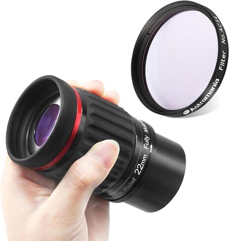 Astromania 2" Color/Planetary Filter for Telescope -#AC54 - Bundle with - 2"- 22mm 70° Super Wide Angle Eyepiece in Saudi Arabia