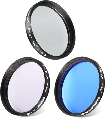 Astromania 2 "Color/Planetary Filter for Telescope - #80a Blue - Bundle with - 2" Filter #AC54 & ND96-0.3 in Saudi Arabia