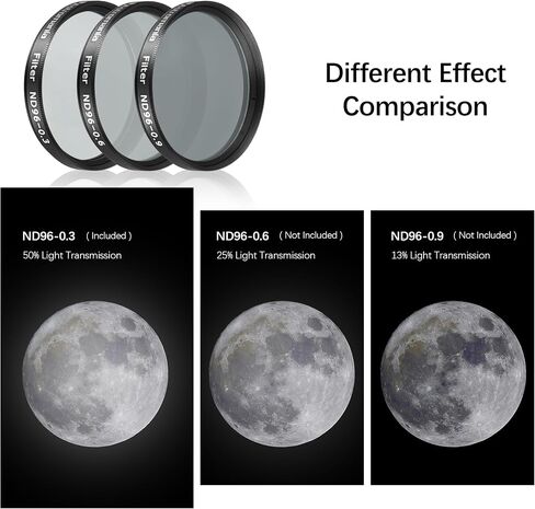 Astromania 2 "Color/Planetary Filter for Telescope - #80a Blue - Bundle with - 2" Filter #AC54 & ND96-0.3 in Saudi Arabia