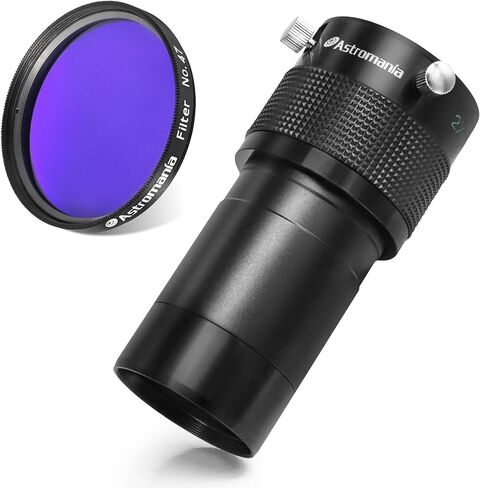 Astromania 2 "Color/Planetary Filter for Telescope - #47 Dark Blue - حزمة مع - 2" Barlow Lens 2x مع Ed Glass in Saudi Arabia