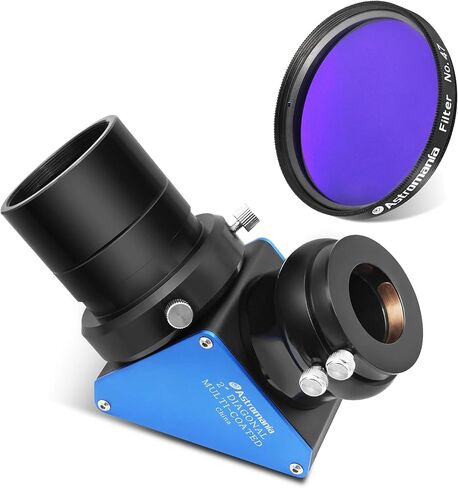 Astromania 2 "Color/Planetary Filter للتلسكوب - #47 Blue Dark - حزمة مع - تلسكوب قطري 2" 90 درجة مرآة قطرية 99 ٪ in Saudi Arabia