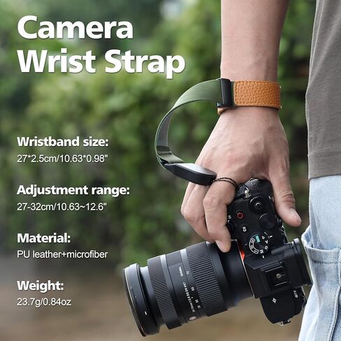 حبل حزام المعصم لـ Insta 360 Go Go Ultra Camera Leather 1/4 "متوافق مع Nikon Canon DSLR لـ DJI Osmo Mobile 7p/7 لـ Insta360 x5/Flow 2 Pro لـ GoPro Hero/Akaso Accessories in Kuwait