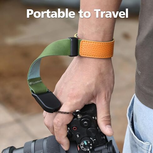 حبل حزام المعصم لـ Insta 360 Go Go Ultra Camera Leather 1/4 "متوافق مع Nikon Canon DSLR لـ DJI Osmo Mobile 7p/7 لـ Insta360 x5/Flow 2 Pro لـ GoPro Hero/Akaso Accessories in Kuwait