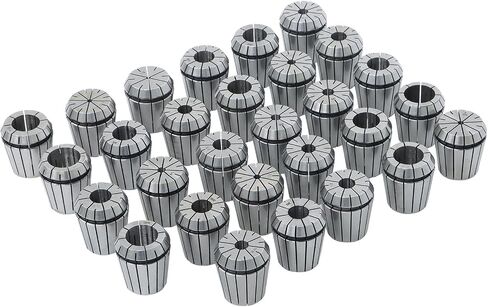 ER40 Spring Collet Set 1/8-1 Inch Carbon Steel Spring Collet Set for CNC Workholding Engraving and Milling Lathe Tools 29 Pcs in Saudi Arabia