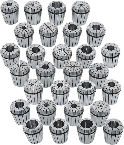 ER40 Spring Collet Set 1/8-1 Inch Carbon Steel Spring Collet Set for CNC Workholding Engraving and Milling Lathe Tools 29 Pcs in Saudi Arabia