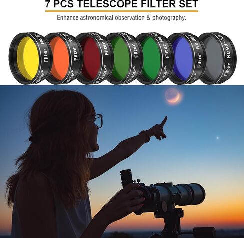 ALSTAR Stereo Pinocular Viewer - حزمة مع - 1.25 "7pcs مجموعة مرشح in Saudi Arabia