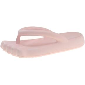 Women's Platform Flip Flops, Comfort Foam Sandals, Black in Saudi Arabia