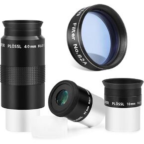 Astromania 1.25" Color/Planetary Filter - #82A Light Blue - Bundle with - SPL Eyepiece Set 1.25 Inch 10 17 40mm in Kuwait