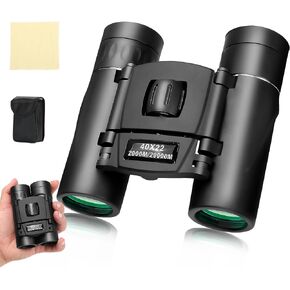 Compact Binoculars for Adults and Kids,Waterproof HD Binocular Professional with Low Light Night Vision High Powered Mini Binoculares for Bird Watching Hunting Concert Theater Camping (40 * 22) in Saudi Arabia