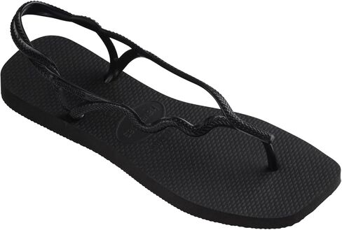 Havaianas Women's Soleil Sandals - صندل حزامين للنساء - الأسود ، 7/8 in Saudi Arabia