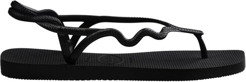 Havaianas Women's Soleil Sandals - صندل حزامين للنساء - الأسود ، 7/8 in Saudi Arabia