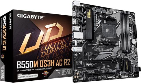 جيجابايت لوحة ام B550 UD AC (AM4/ AMD/ B550/ ATX/Dual M.2/ ساتا 6Gb/s/USB 3.2 الجيل الثاني/ انتل 802.11a/b/g/n/ac/شبكة LAN ريلتيك GbE / PCIe 4.0/ لوحة ام) in Saudi Arabia