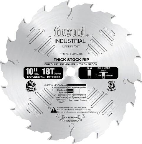 FREUD LM71M010: 10 "× 18T سميك RIP Blade in Saudi Arabia