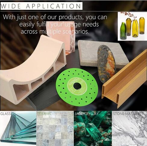 Diamond Chamfering Saw Blade for Angle Grinder,Rock Slab Grinding Disc,Glass Cutting Disc（10 Pieces） 4-1/2" X 7/8-inch Cutter, Cutting and Grinding Ceramics Glass Rock,Slab Crystals Tile and Jade in Saudi Arabia