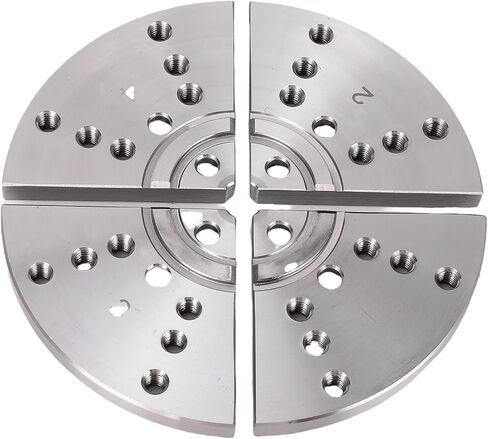 5 Inch Flat Lathe Chuck with Screws 45 Steel Woodturning Chuck with Pins Adjustable Self Centering for Woodworking Machine Tools in Saudi Arabia