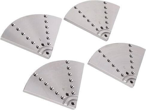 8in مسطحة 8 بوصة مخرطة الخشب تشاك رقم 45 الصلب تركز ذاتي قابل للتعديل مع 16pcs براغي توصيل تفتقة in Saudi Arabia