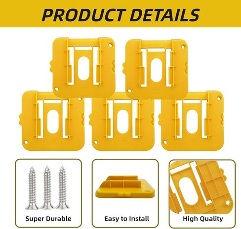 12 Pack Battery Mount Holder Compatible for Dewalt 20V 60V Battery Holder Fit for DCB200 DCB203 DCB205 DCB206 in Saudi Arabia