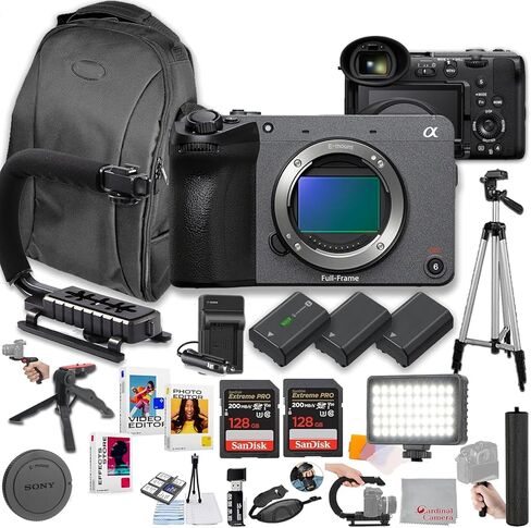 Sony FX2 Digital Cinema Camera Bundle + 256GB Memory + LED Video Light + Spare Batteries + U-Grip + Hand Grip + More (Pro Bundle) in Saudi Arabia