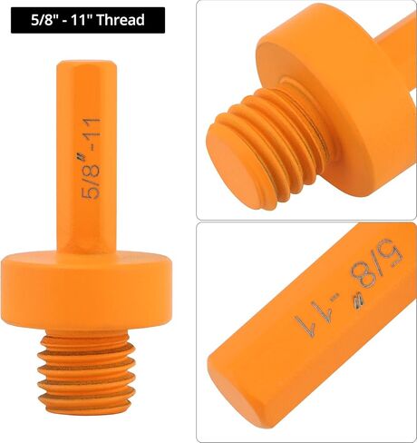 QWORK 2" Diamond Beveling Chamfer and Finger Milling Bit Set – Precision Enlargement and Edge Finishing for Tile, Porcelain, Granite, and Marble with 5/8-11 Thread Connection in Saudi Arabia