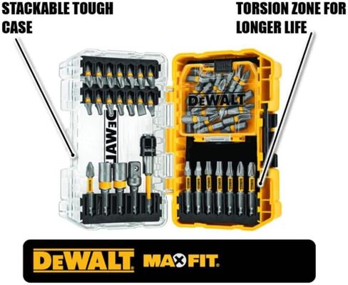 Dewalt 50 PC Max Fit Screcriving Bit مع STAGESCASE+ SYSTEM (DWAMF50) in Saudi Arabia