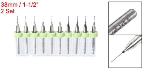 #US 20pcs PCB Drill Bits 0.3mm Tungsten Rotary Tool Jewelry CNC Engraving in Saudi Arabia