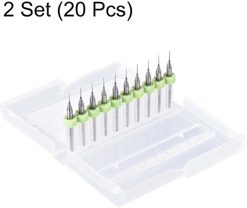 #US 20pcs PCB Drill Bits 0.3mm Tungsten Rotary Tool Jewelry CNC Engraving in Saudi Arabia
