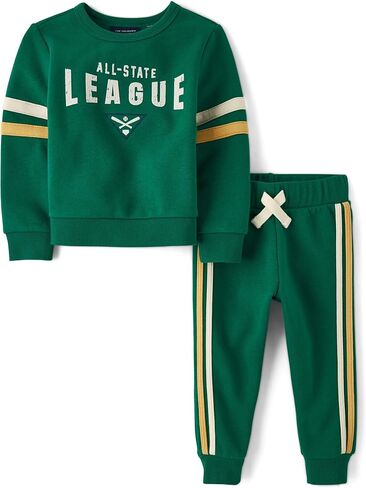 The Children's Place Baby-Poys و Defdler Sweatshirt و Sweatpant ، ملابس من قطعتين in Kuwait