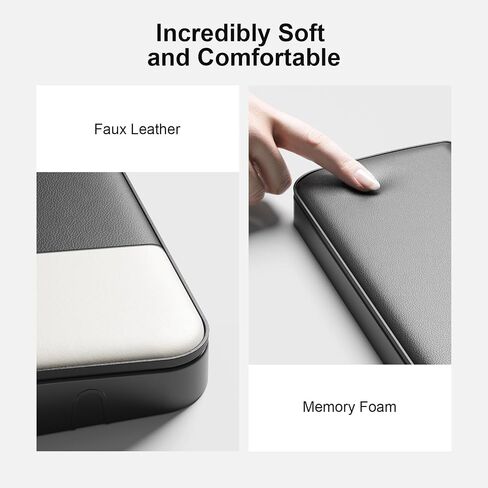 Aijeff Keyboard Wrist Rest with Cleaning Kit, Ergonomic Design Wrist Rest for Computer Keyboard, Laptops, Tablets, Wrist Support for Typing, Gaming, Black in Saudi Arabia