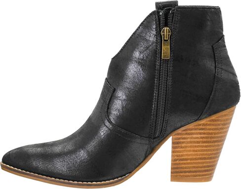 Corkys Footwear Hey Girl Womens Bar Hoppin 3.5-Inch Stacked Heel Booties, With Corkys Soft EVA insoles, An Inside zip For Easy On And Off, and Two Pull On Loops in Saudi Arabia