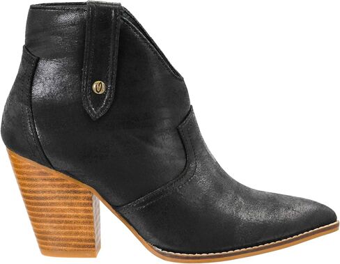 Corkys Footwear Hey Girl Womens Bar Hoppin 3.5-Inch Stacked Heel Booties, With Corkys Soft EVA insoles, An Inside zip For Easy On And Off, and Two Pull On Loops in Saudi Arabia