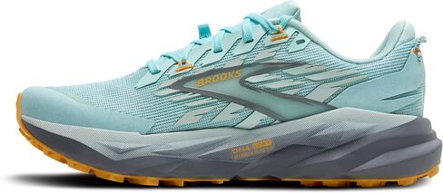 Brooks Women’s Cascadia 19 Mountain Trail Running Shoe - Clearwater/Primer Grey/Apricot - 9 Wide in Kuwait