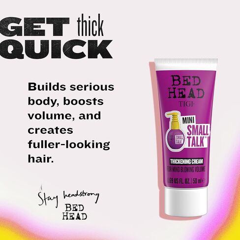 رأس حبة من Tigi Small Talk Mini 3 -in -1 كريم تكثيف الشعر - استخدم للشعر الضخم - للشعر الناعم والحماس - استخدام على الشعر الرطب - منتجات تسمك الشعر المتميزة - 8 أونصة (3 عبوات) in Kuwait