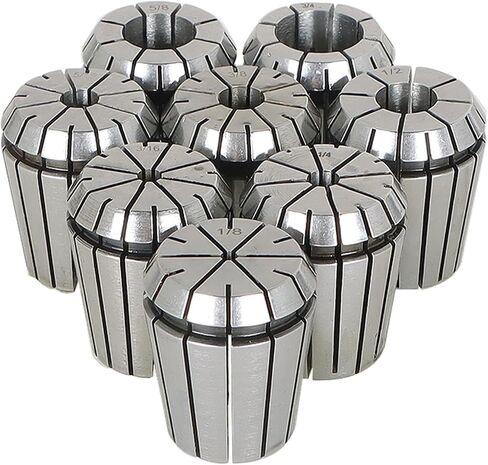 8pcs ER32 COLLET 1/8-3/4 inch ER32 SPRING COLLET SET ER32 COLLET NUT STIT in Saudi Arabia