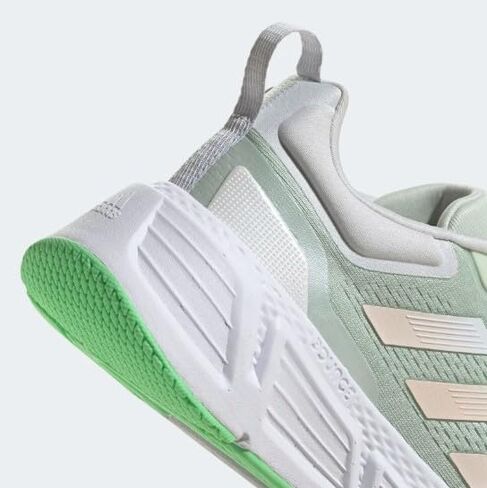 أديداس Questar Linen Green/Dash Gray/Bliss Orange 10.5 B (M) in Saudi Arabia