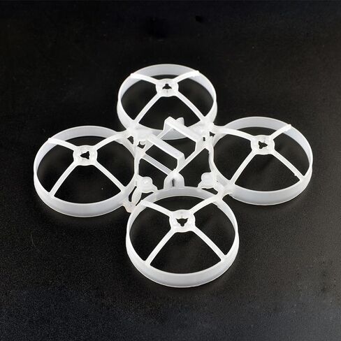 HappyModel 75mm V4 Frame Frame FPV Drone Frame 2PCS-إطار متين خفيف الوزن لـ MOBLITE7 MOBULA7 1S/HD-يدعم الدعائم 40 مم ، وتصميم FC منخفضة ، وأسود وأبيض شفاف in Kuwait