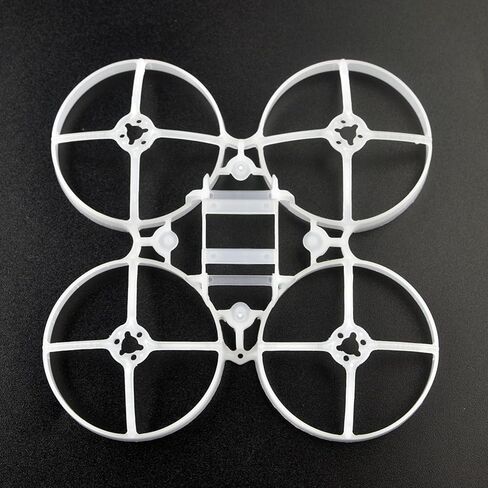 HappyModel 75mm V4 Frame Frame FPV Drone Frame 2PCS-إطار متين خفيف الوزن لـ MOBLITE7 MOBULA7 1S/HD-يدعم الدعائم 40 مم ، وتصميم FC منخفضة ، وأسود وأبيض شفاف in Kuwait
