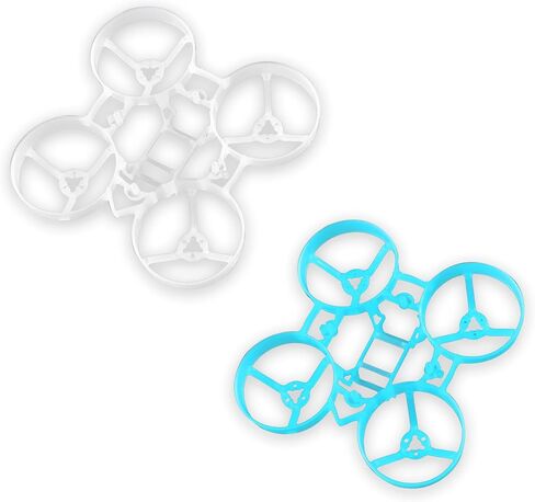 HappyModel 75mm V4 Frame Frame FPV Drone Frame 2PCS-إطار متين خفيف الوزن لـ MOBLITE7 MOBULA7 1S/HD-يدعم الدعائم 40 مم ، وتصميم FC منخفضة ، وأسود وأبيض شفاف in Kuwait