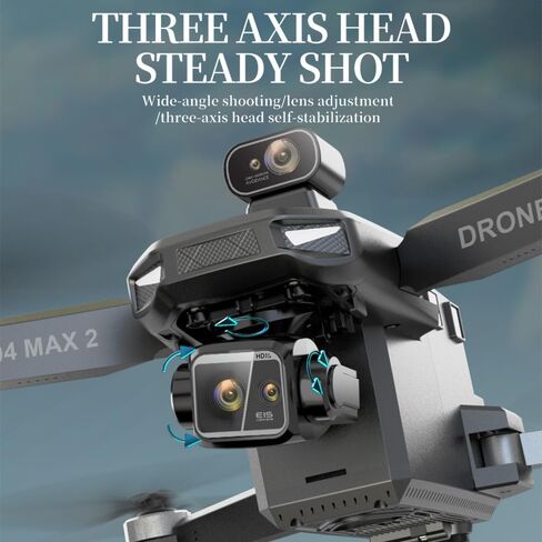 X-Verse KF104 MAX2 بدون طيار مع كاميرا للبالغين 4K ، شاشة RC ، مسافة 6 كم ، 3 محاور GIMBAL EIS ، طائرة بدون طيار احترافية مع تجنب العقبات ، مرور GPS الرقمي Quadcopter ، 3 بطاريات لمدة 120 دقيقة كحد أقصى للطيران in Kuwait