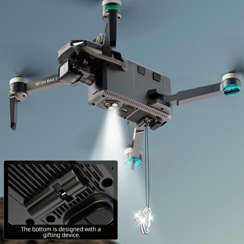 X-Verse KF104 MAX2 بدون طيار مع كاميرا للبالغين 4K ، شاشة RC ، مسافة 6 كم ، 3 محاور GIMBAL EIS ، طائرة بدون طيار احترافية مع تجنب العقبات ، مرور GPS الرقمي Quadcopter ، 3 بطاريات لمدة 120 دقيقة كحد أقصى للطيران in Kuwait
