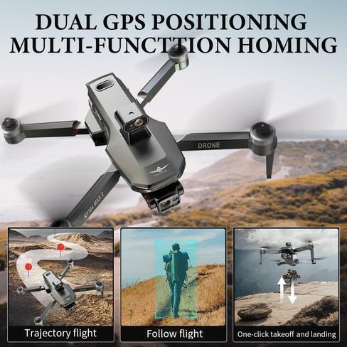 X-Verse KF104 MAX2 بدون طيار مع كاميرا للبالغين 4K ، شاشة RC ، مسافة 6 كم ، 3 محاور GIMBAL EIS ، طائرة بدون طيار احترافية مع تجنب العقبات ، مرور GPS الرقمي Quadcopter ، 3 بطاريات لمدة 120 دقيقة كحد أقصى للطيران in Kuwait
