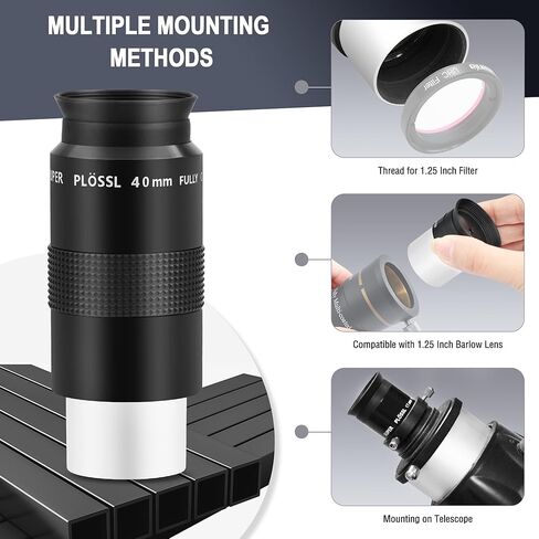 Astromania 1.25" Color/Planetary Filter - #82A Light Blue - Bundle with - SPL Eyepiece Set 1.25 Inch 10 17 40mm in Kuwait